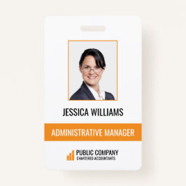Moderne Business Staff Employee ID-badge Badge
