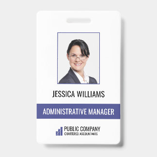 Moderne Business Staff Employee ID-badge Badge