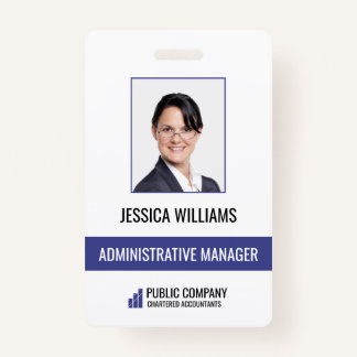 Moderne Business Staff Employee ID-badge Badge