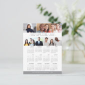 Moderne Business Team Fotocollage 2026 Kalender Feestdagenkaart (Staand voorkant)