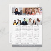 Moderne Business Team Fotocollage 2026 Kalender Feestdagenkaart (Voorkant / Achterkant)