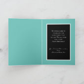 Moderne business to Employee Personalized Birthday Bedankkaart (Binnen)