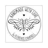 Moderne Butterfly Custom Handmade with love, Rubberstempel (Afrduk)