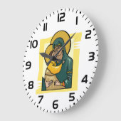 Moderne Byzantijnse Maagd Maria en Kind Religieus Grote Klok (Hoek)