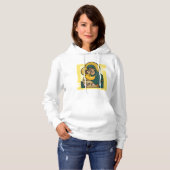Moderne Byzantijnse Maagd Maria en Kind Religieus Hoodie (Voorkant volledig)