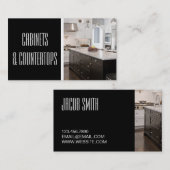 Moderne CABINETS- EN TEGENSTAPPEN-bouwkaart Visitekaartje (Voorkant / Achterkant)