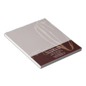 Moderne Cacao Peul Chocolatier Chocolade Winkel Notitieblok (Schuin)