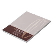 Moderne Cacao Peul Chocolatier Chocolade Winkel Notitieblok (Linkerzijde)
