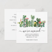 Moderne Cacti-woestijnPlanten die we hebben verpla Aankondiging (Voorkant / Achterkant)