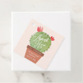 Moderne Cactus Baby Shower Bedankje Bedankjes Labels (In situ)