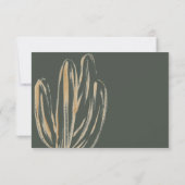 Moderne Cactus Baby shower Diaper Raffle Kaart (Achterkant)