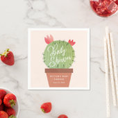 Moderne Cactus Baby Shower Servet (Insitu)