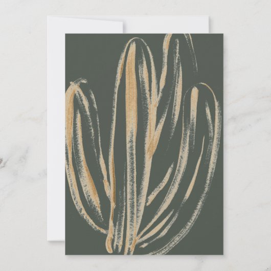 Moderne Cactus bruids douche uitnodiging (Achterkant)