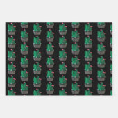 Moderne Cactus die papierbladen overvullen Inpakpapier Vel (Voorkant 3)