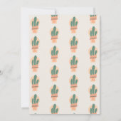 Moderne Cactus in Pot Plant Regenboog Baby Shower (Achterkant)