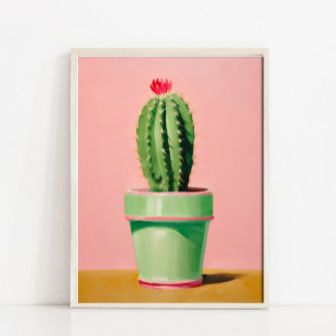 Moderne Cactus Muur Kunst Print Abstracte Cactus S
