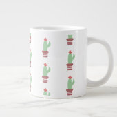 Moderne Cactus Potted Plant Simple Grote Koffiekop (Rechts)
