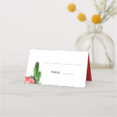 Moderne Cactus, Succulent en Floral Plaatskaartje (Voorkant)