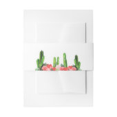 Moderne Cactus, Succulent en Floral Uitnodigingen Wikkel (Voorkant Voorbeeld)