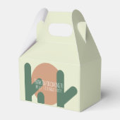 Moderne Cactus Verjaardagsfeest Dank Je Bedankdoosjes (Voorkant Zijde)