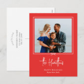 Moderne cadeau voor feestdag Briefkaart kerstkaart (Voorkant / Achterkant)