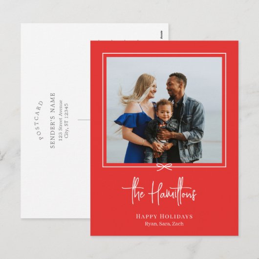 Moderne cadeau voor feestdag Briefkaart kerstkaart (Voorkant / Achterkant)