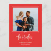 Moderne cadeau voor feestdag Briefkaart kerstkaart (Voorkant)