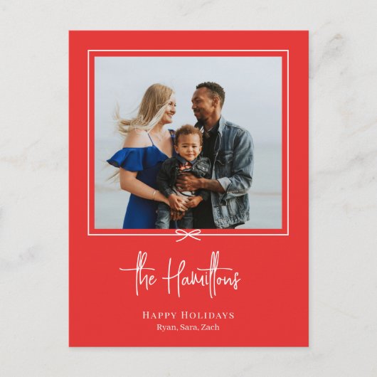 Moderne cadeau voor feestdag Briefkaart kerstkaart (Voorkant)