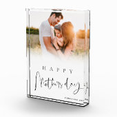 Moderne Cadeau voor Happy Mothers Day voor mama Fotoblokken (Rechts)