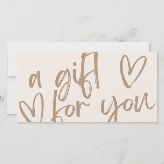 Moderne cadeaubon (Voorkant)