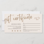 Moderne cadeaubon (Achterkant)