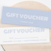 Moderne cadeaubon mini visitekaartjes