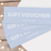 Moderne cadeaubon mini visitekaartjes