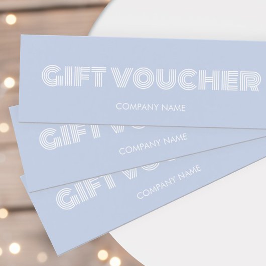 Moderne cadeaubon mini visitekaartjes