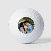Moderne Cadeaubon Valentijnsdag met aangepast foto Golfballen (Voorkant)