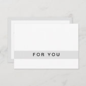 Moderne Cadeaubonnen — Platte Kaart (Voorkant / Achterkant)