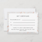 Moderne Cadeaubonnen — Platte Kaart (Achterkant)