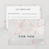 Moderne Cadeaubonnen — Platte Kaart (Voorkant / Achterkant)