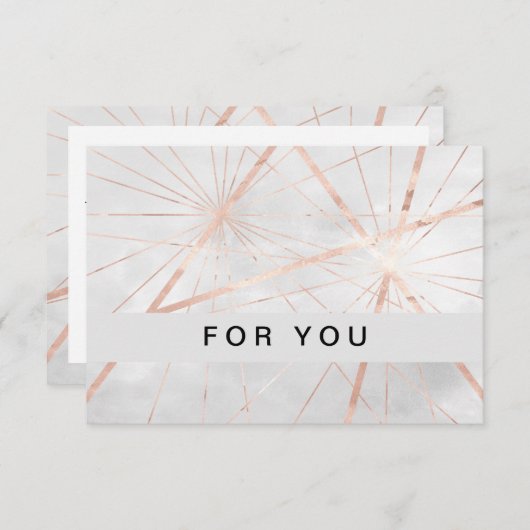 Moderne Cadeaubonnen — Platte Kaart (Voorkant / Achterkant)