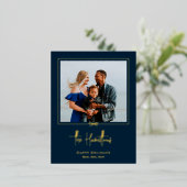 Moderne cadeaukaart voor feestdagen met Folie Brie (Staand Voorkant)