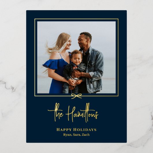 Moderne cadeaukaart voor feestdagen met Folie Brie (Voorkant)