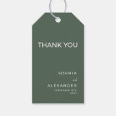 Moderne cadeaukaartjes waterverf bruiloft. cadeaulabel (Voorkant)