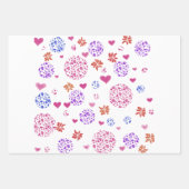 Moderne cadeaupapier platte vel set van 3 (Voorkant 3)