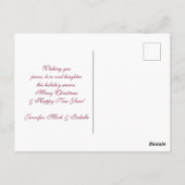 Moderne Cadeaus en bomen met kerstwand - feestelij Briefkaart (Achterkant)