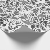 Moderne cadeauverpakking voor zwart en wit cadeaupapier (Hoek)