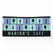Moderne cafe Restaurant Food Utils Custom Banner