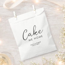 Moderne Cake Me Home Huwelijk Behandel Bedankt