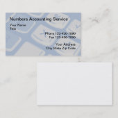 Moderne calculator Achtergrondaccountant Visitekaartje (Voorkant / Achterkant)