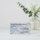 Moderne calculator Achtergrondaccountant Visitekaartje (Staand voorkant)