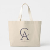 Moderne Californië CA Custom Name State Zomer Grote Tote Bag (Achterkant)
